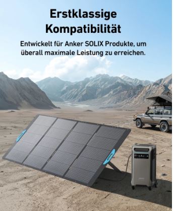 Anker Solix tragbares Solar Panel 400 Wp klappbar